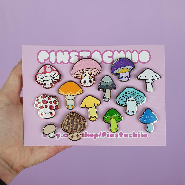 Mushroom Pin Set